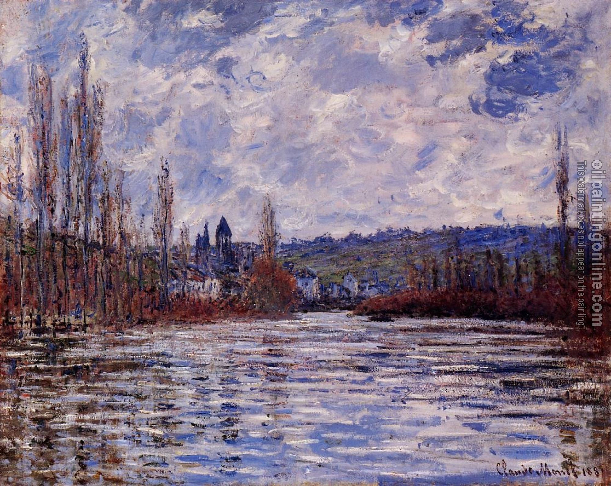 Monet, Claude Oscar - The Flood of the Seine at Vetheuil